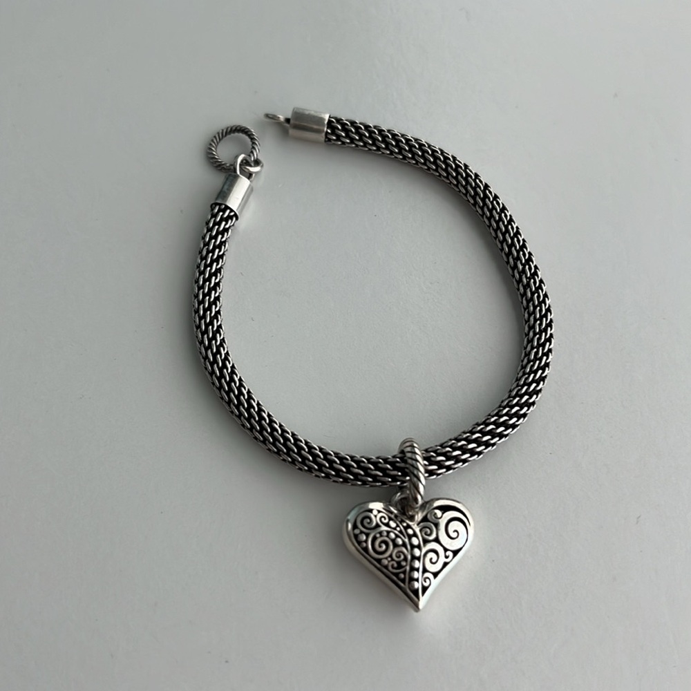 Silver Heart Brighton Charm - Picture 2 of 4